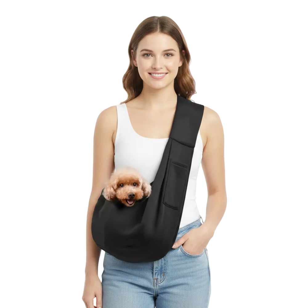 Dog Carrier Sling, Breathable, Foldable & Hands-Free Travel for Small Pets Carrier