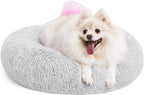 Luxury Plush Calming Dog Donut Bed – Soft Round Donut Bed for Dogs and Cats