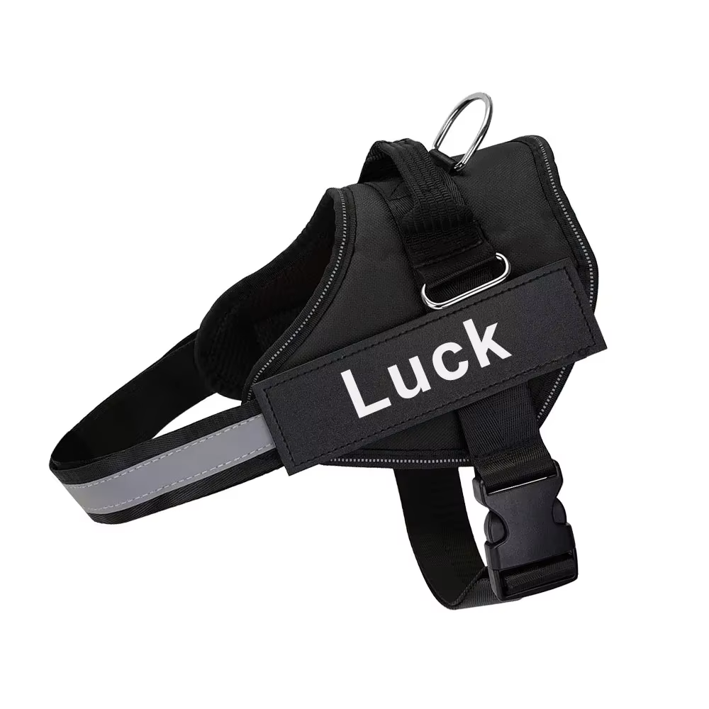 Custom Dog Harness with ID Patch | Reflective, Adjustable, No Pull