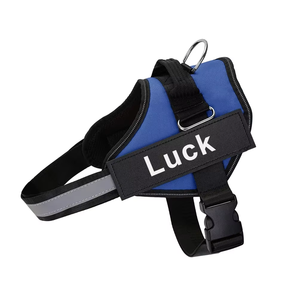 Custom Dog Harness with ID Patch | Reflective, Adjustable, No Pull