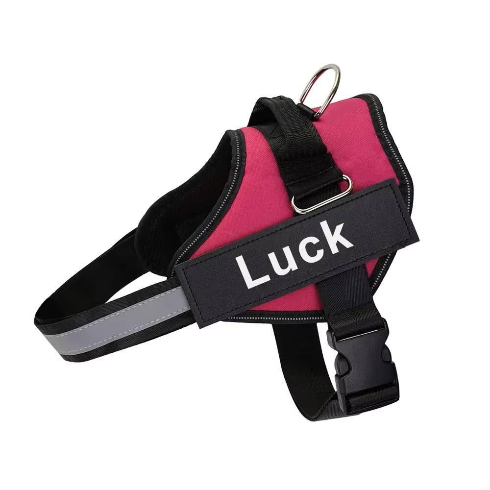 Custom Dog Harness with ID Patch | Reflective, Adjustable, No Pull