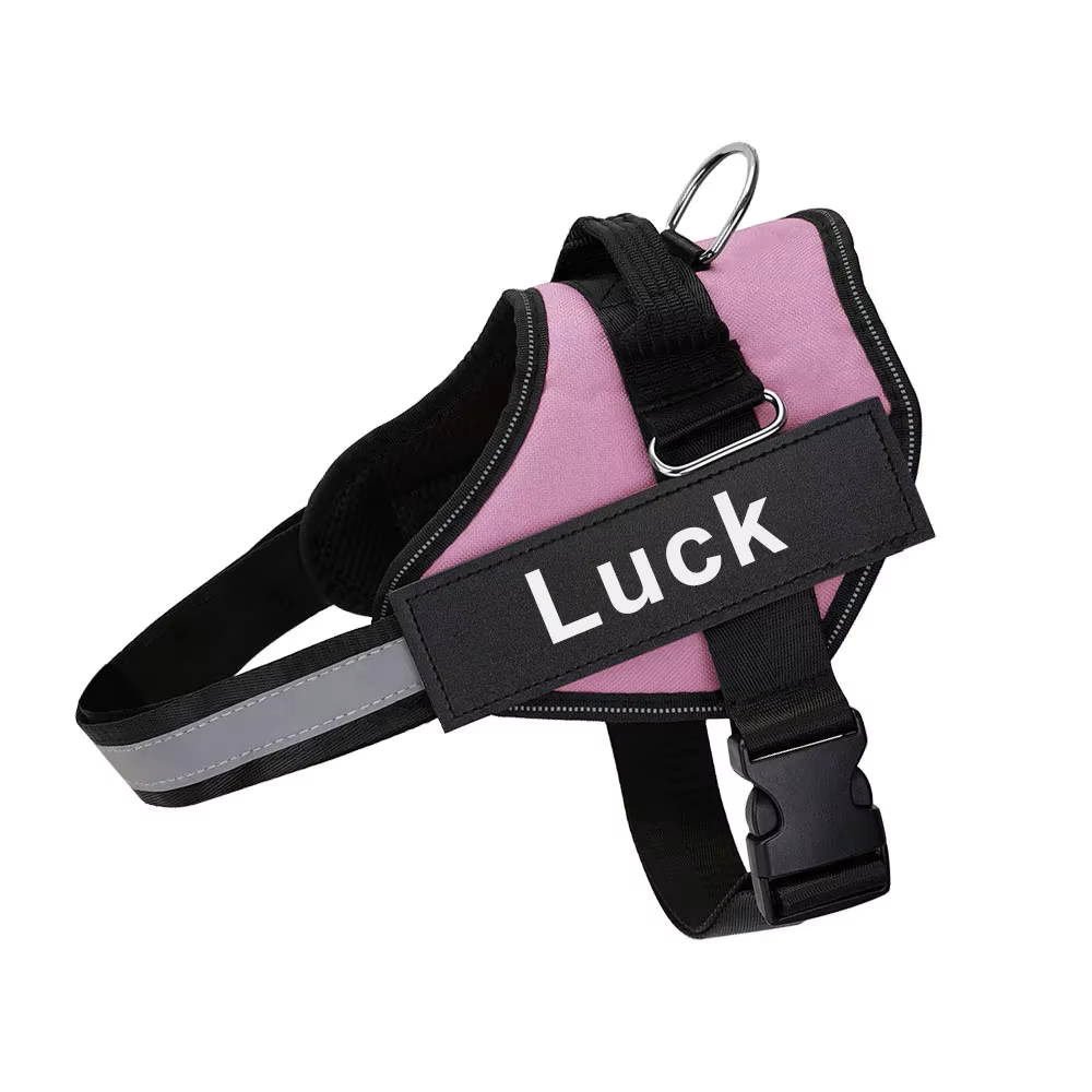 Custom Dog Harness with ID Patch | Reflective, Adjustable, No Pull