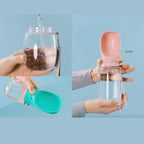 Leak-Proof Dog Water Bottle – Portable Hydration Bottle with Built-In Bowl