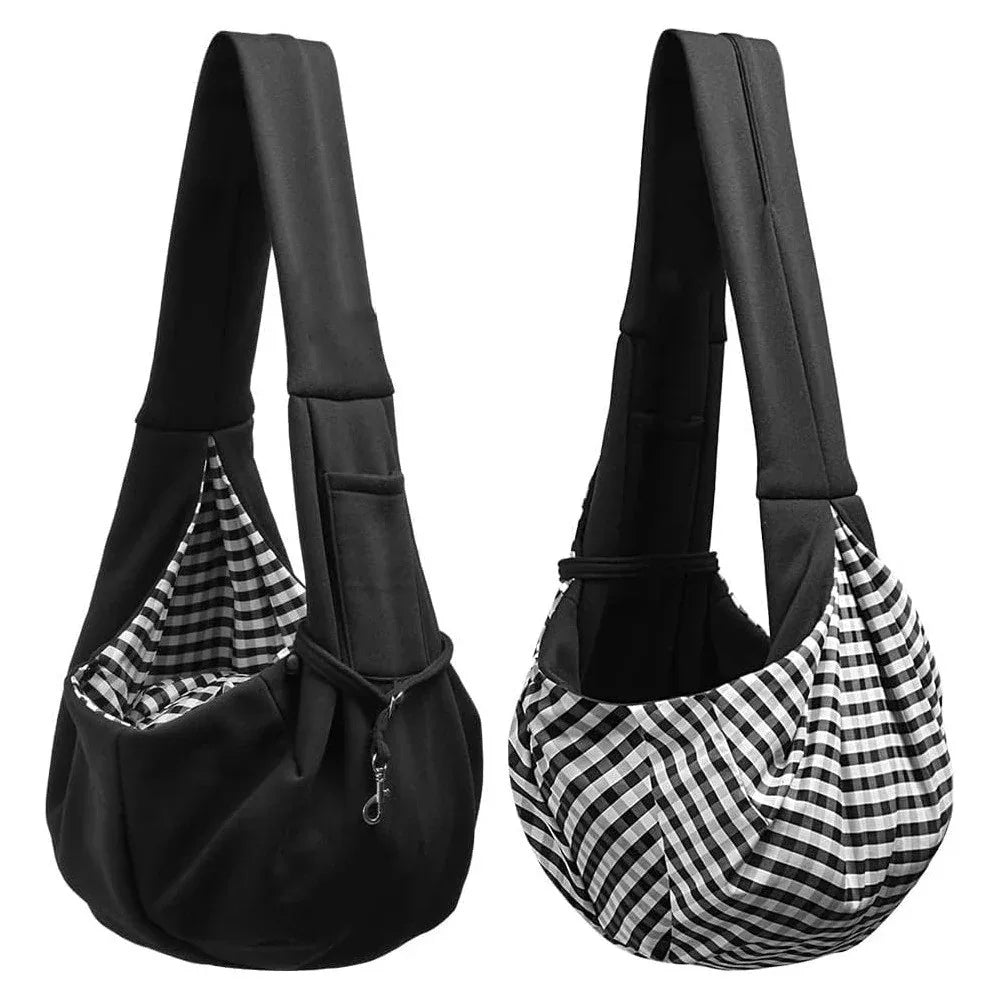 Pet Dog Sling Carrier | Reversible & Hands-Free Travel Bag for Small Pets