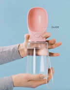 Leak-Proof Dog Water Bottle – Portable Hydration Bottle with Built-In Bowl