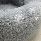 Luxury Plush Calming Dog Donut Bed – Soft Round Donut Bed for Dogs and Cats