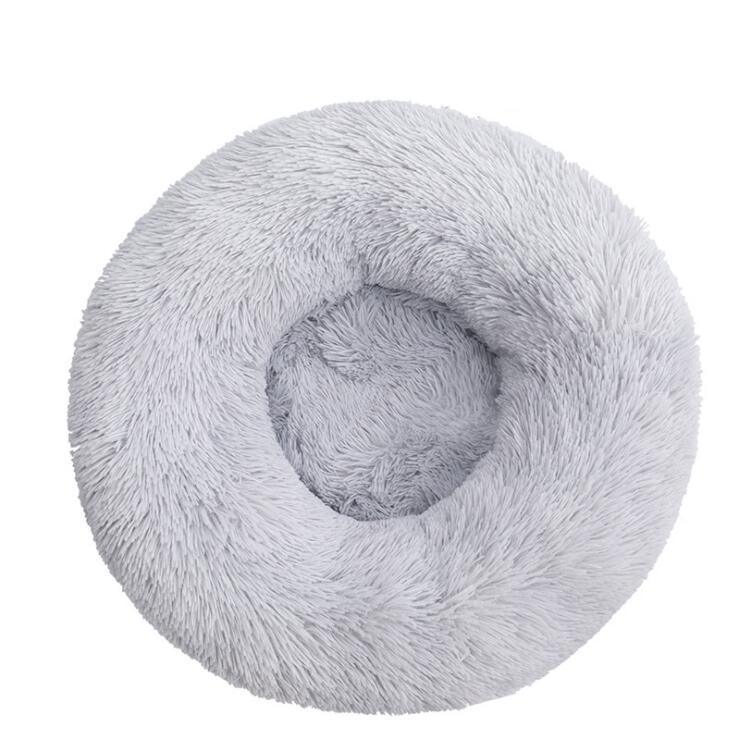 Luxury Plush Calming Dog Donut Bed – Soft Round Donut Bed for Dogs and Cats