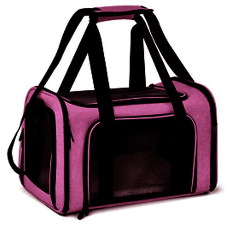 Breathable Dog Carrier Bag – Travel Handbag for Cats & Small Dogs