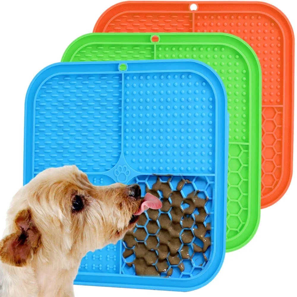 Dog Lick Mat for Calming, Slow Feeding, and Treat Time