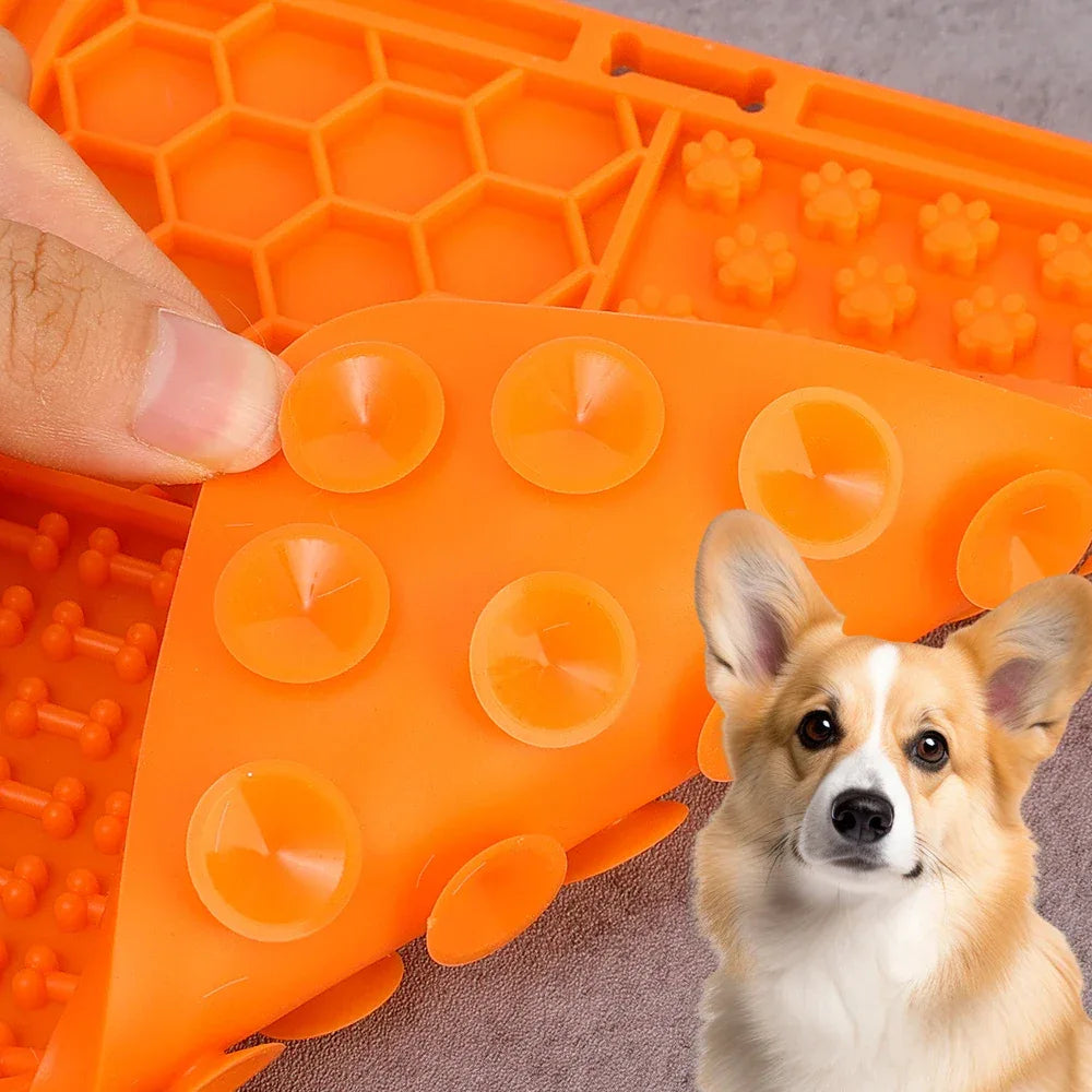 Dog Lick Mat for Calming, Slow Feeding, and Treat Time