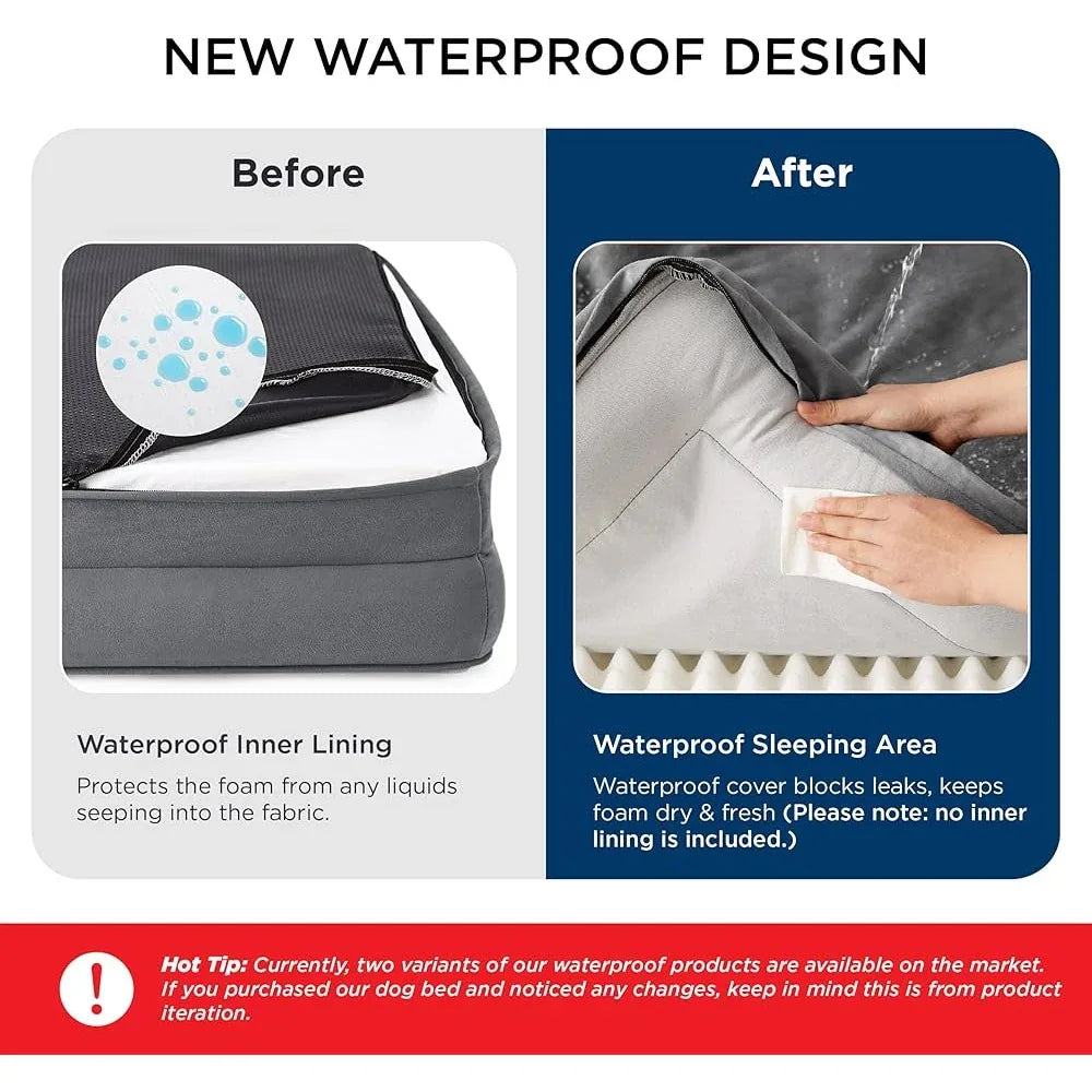 Orthopedic Dog Bed with Bolster Sides – The Ultimate Comfort Couch for Dogs