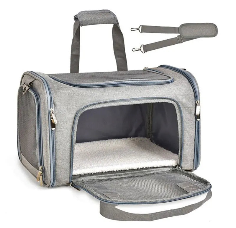 Breathable Dog Carrier Bag – Travel Handbag for Cats & Small Dogs