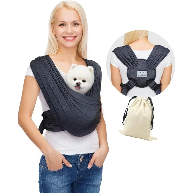 Small Dog front Carrier – Hands-Free Adjustable front facing dog carrier for Cats & Small Dogs