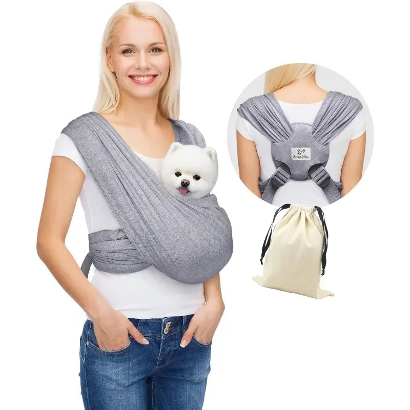 Small Dog front Carrier – Hands-Free Adjustable front facing dog carrier for Cats & Small Dogs