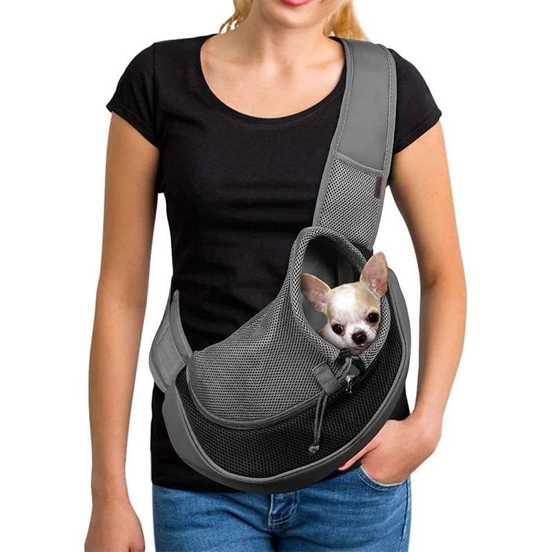 Pet Sling Carrier for Small Dogs & Cats | Hands-Free & Breathable
