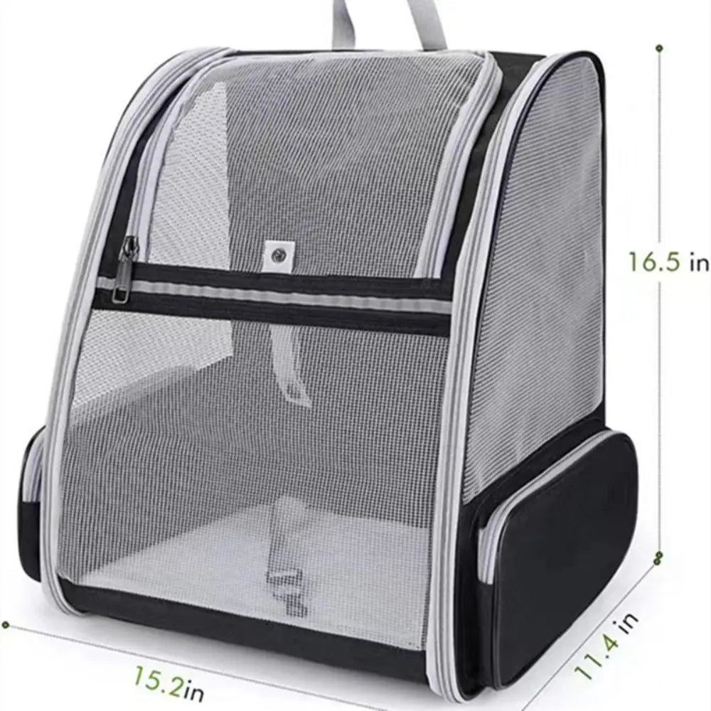 Breathable Waterproof Pet Carrier Backpack for Cats & Small Dogs | Foldable Travel Pet Backpack with Mesh Ventilation