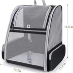 Breathable Waterproof Pet Carrier Backpack for Cats & Small Dogs | Foldable Travel Pet Backpack with Mesh Ventilation