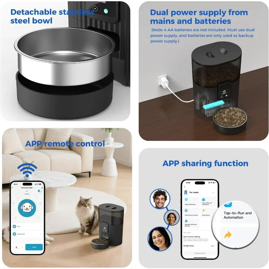 Smart Pet Feeder - Simple Way to Feed Your Pet on Time -Remote App Control