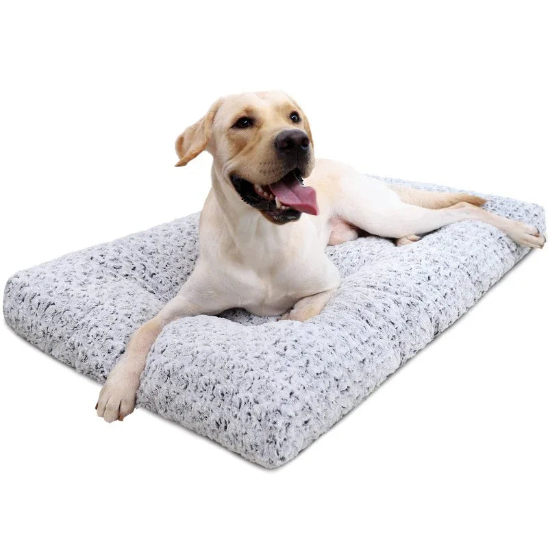 Dog Bed Cushion – Cozy Velvet Pet Mat for Autumn and Winter Comfort