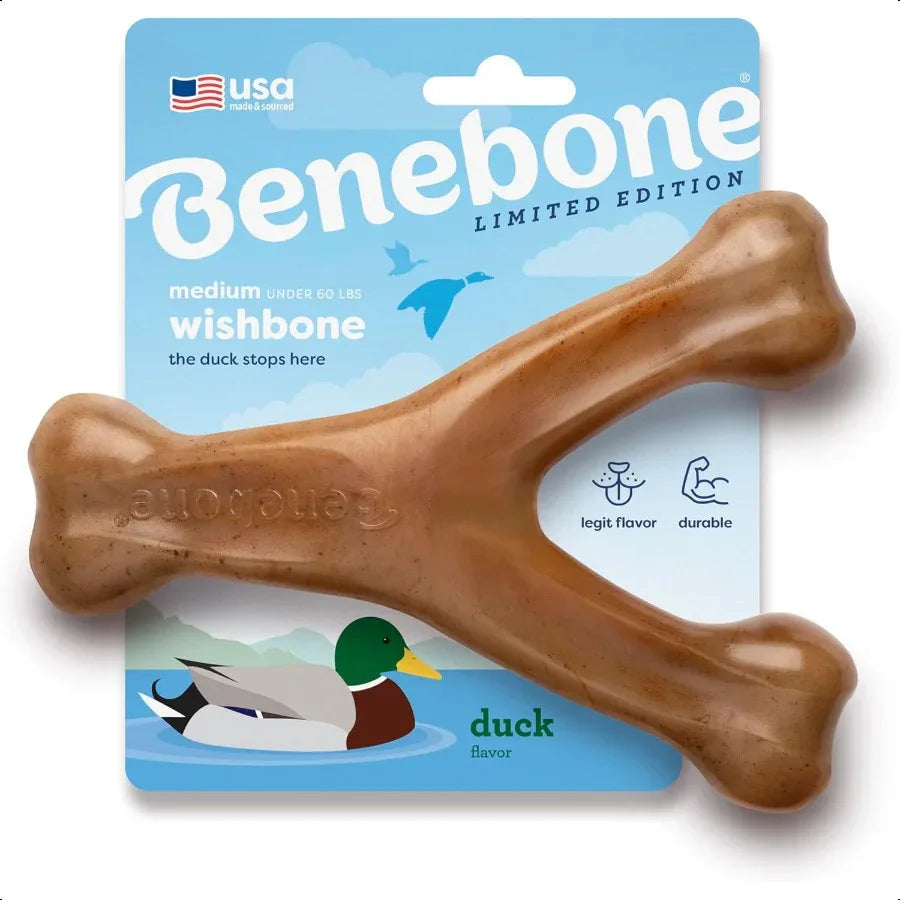 Wishbone Durable wishbone dog toy – Long-Lasting Duck-Shaped Chew for Aggressive Chewers