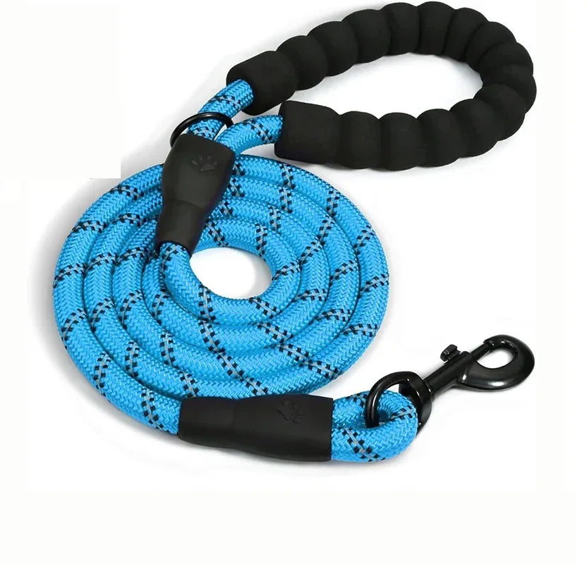 Durable Reflective Double Strap Dog Leashes for Safe & Stylish Walks