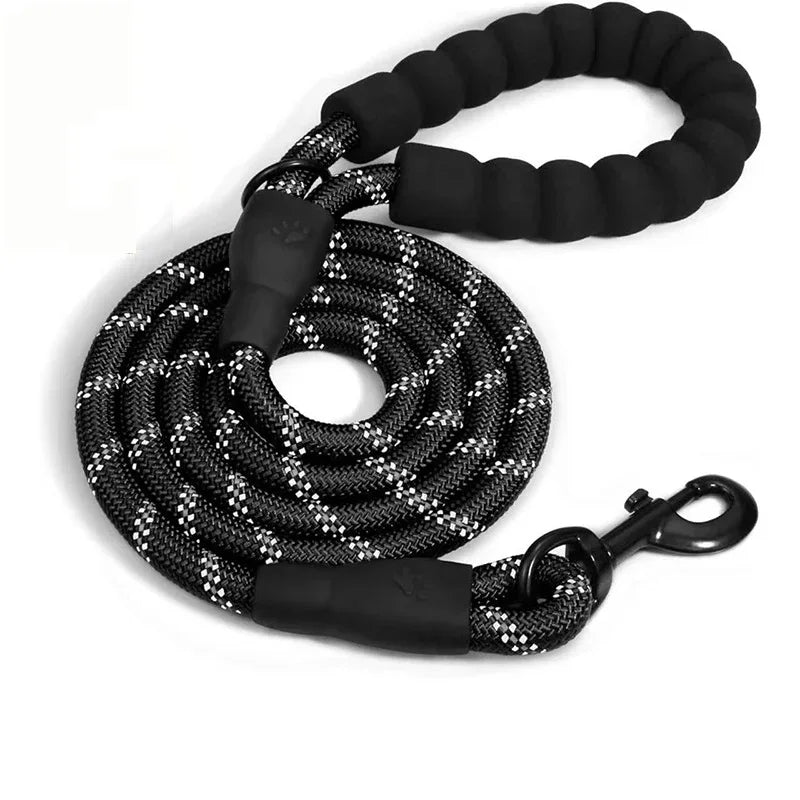 Durable Reflective Double Strap Dog Leashes for Safe & Stylish Walks