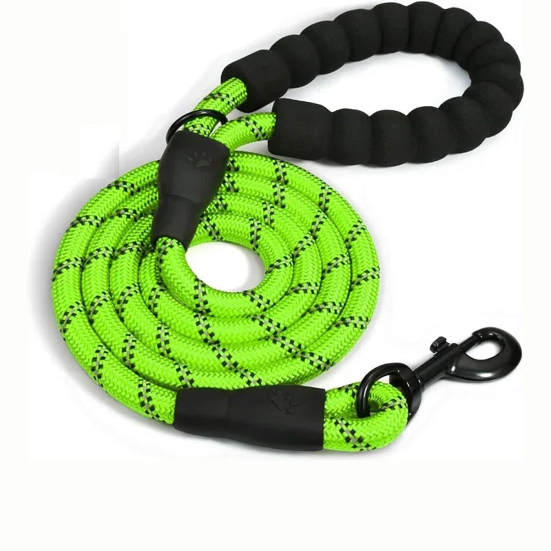 Durable Reflective Double Strap Dog Leashes for Safe & Stylish Walks