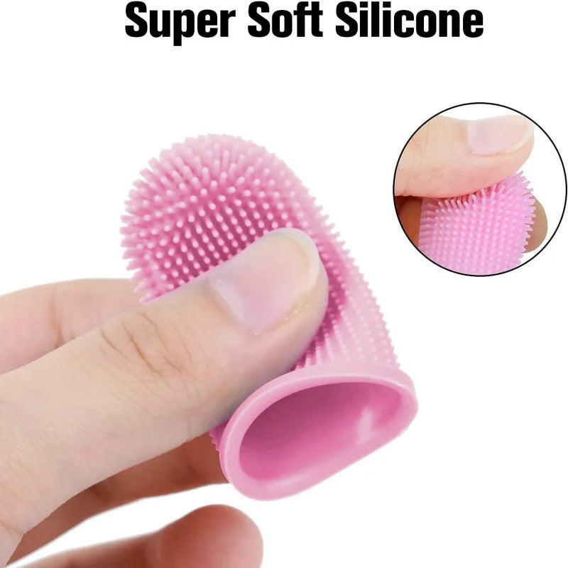 Soft Silicone Finger Toothbrush for Dogs and Cats –Gentle Cleaning & Fresh Breath
