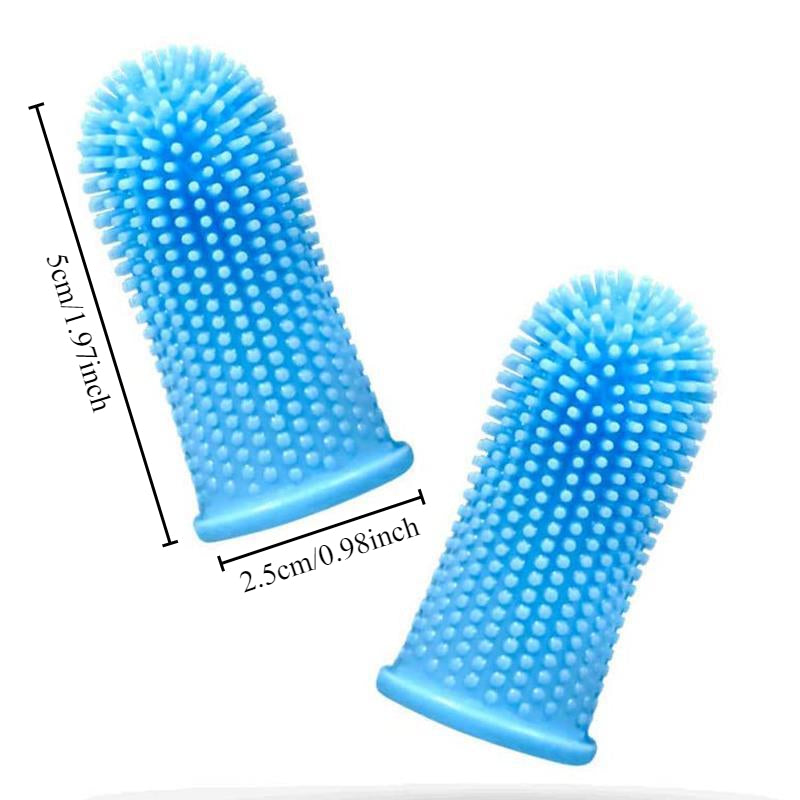 Soft Silicone Finger Toothbrush for Dogs and Cats –Gentle Cleaning & Fresh Breath
