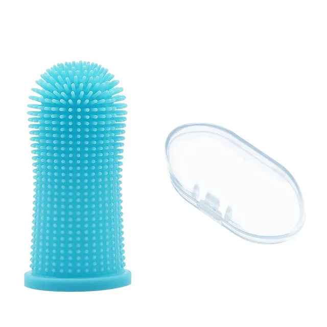 Soft Silicone Finger Toothbrush for Dogs and Cats –Gentle Cleaning & Fresh Breath