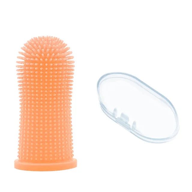 Soft Silicone Finger Toothbrush for Dogs and Cats –Gentle Cleaning & Fresh Breath