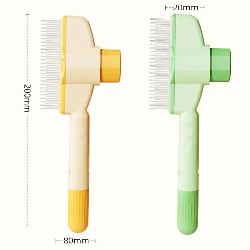 High Quality Self-Cleaning Dog Grooming Comb – One-Click Hair Remover & Massage Brush for Dogs & Cats