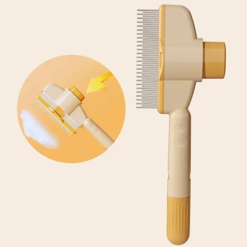 High Quality Self-Cleaning Dog Grooming Comb – One-Click Hair Remover & Massage Brush for Dogs & Cats