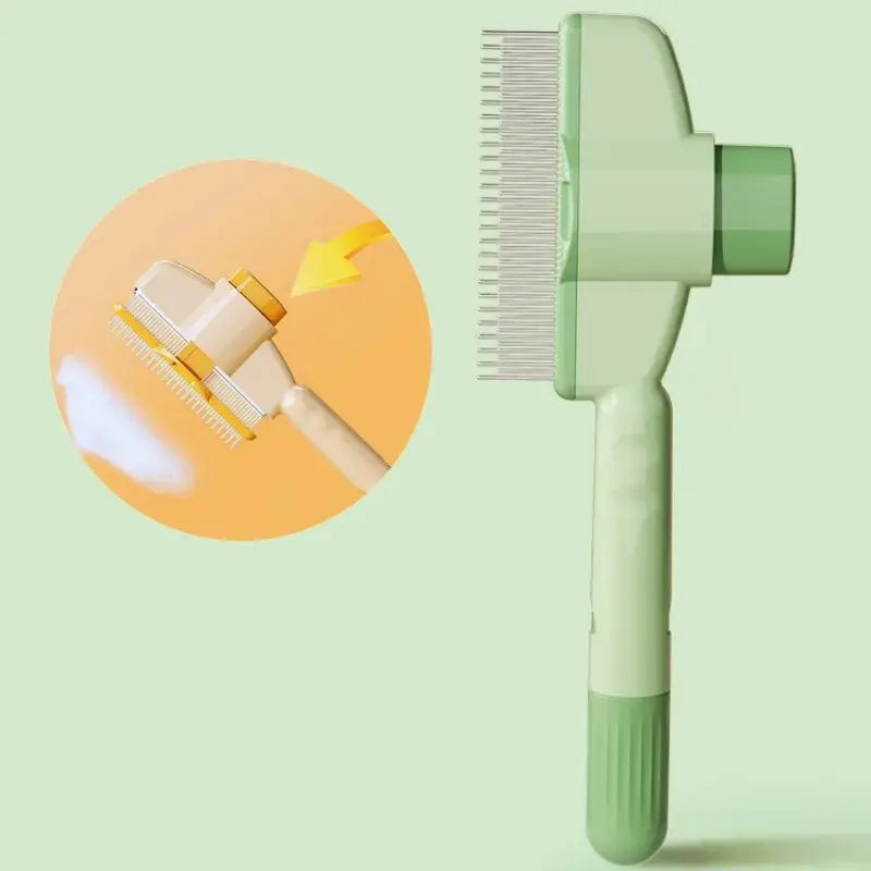 High Quality Self-Cleaning Dog Grooming Comb – One-Click Hair Remover & Massage Brush for Dogs & Cats