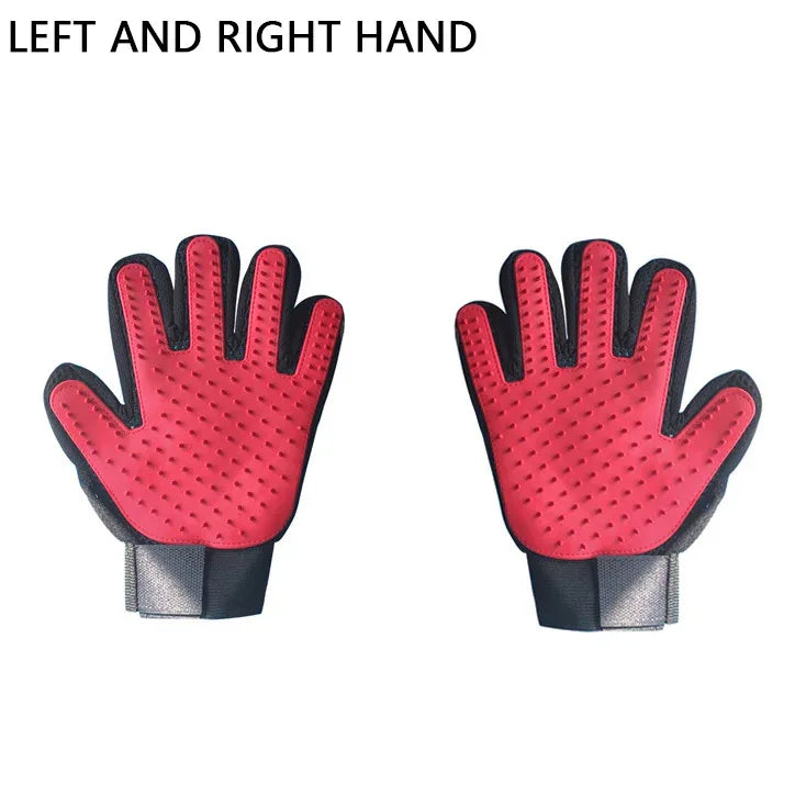 Pet Hair Remover Glove -pet grooming gloves easy Grooming for Dogs & Cats