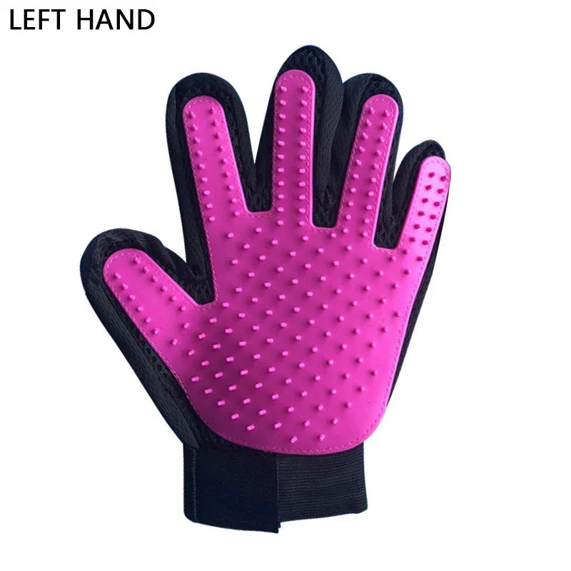 Pet Hair Remover Glove -pet grooming gloves easy Grooming for Dogs & Cats