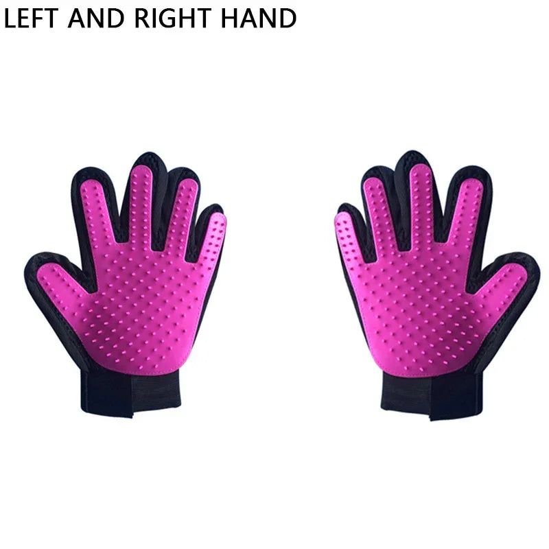 Pet Hair Remover Glove -pet grooming gloves easy Grooming for Dogs & Cats