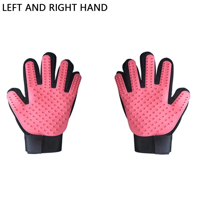 Pet Hair Remover Glove -pet grooming gloves easy Grooming for Dogs & Cats